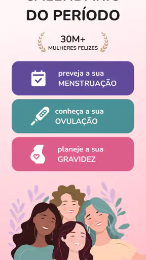 Calendário do período screenshot