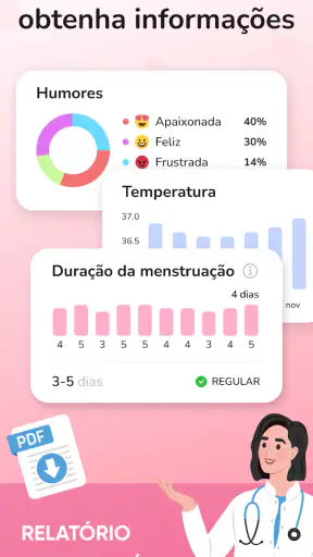 Calendário do período screenshot