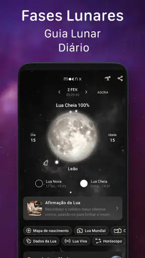 Calendário fases da lua- MoonX screenshot