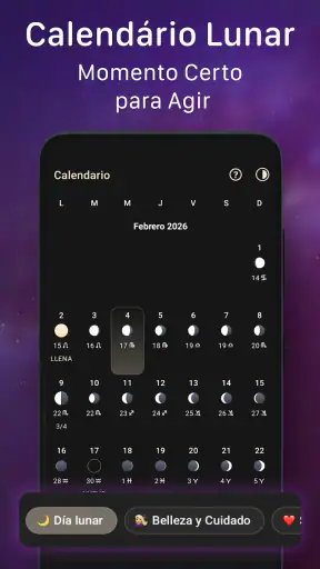 Calendário fases da lua- MoonX screenshot