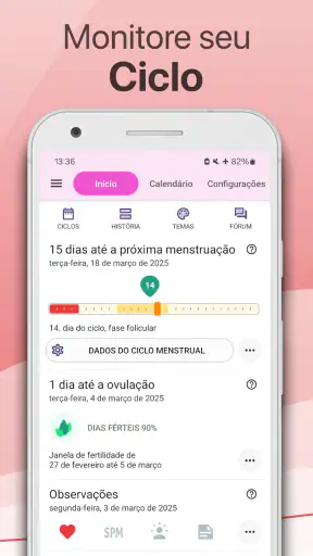 Calendário Menstrual Lilly screenshot