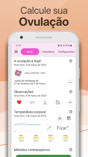 Calendário Menstrual Lilly screenshot