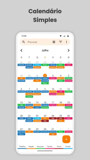 Calendário Simples screenshot