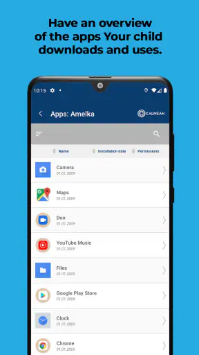 CALMEAN Control Center screenshot