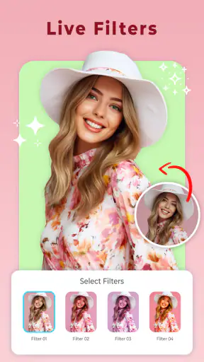 Câmera de Beleza,Câmera Selfie screenshot