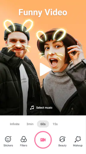 Câmera selfie-câmera de beleza screenshot
