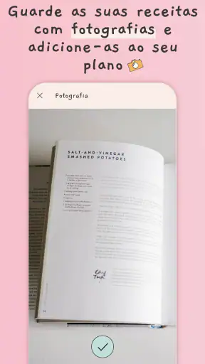 Cardápio semanal lista compras screenshot