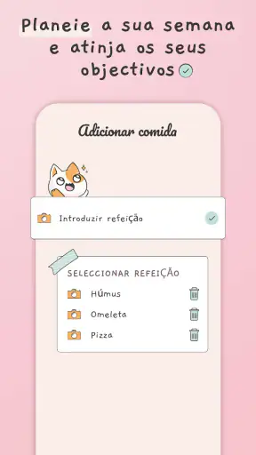 Cardápio semanal lista compras screenshot