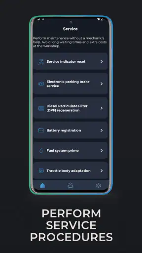 Carista OBD2 screenshot