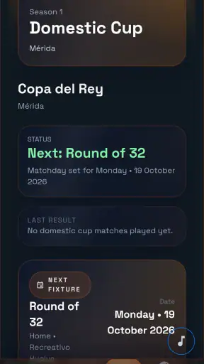 CARREIRA DE FUTEBOL 2026 screenshot