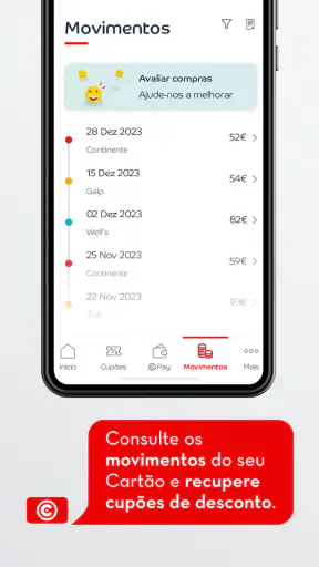 Cartão Continente screenshot