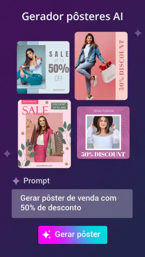 Cartaz AI Poster maker, flyer screenshot