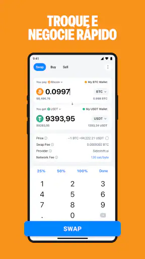 Carteira DeFi Bitcoin e Cripto screenshot