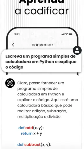 Chatbot AI - IA Chat português screenshot
