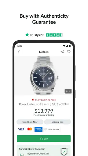 Chrono24: Relógios online screenshot