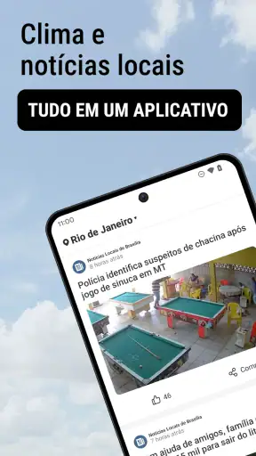 Clima e notícias locais, Radar screenshot