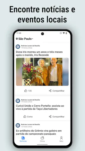 Clima e notícias locais, Radar screenshot