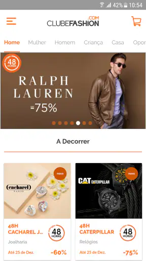 Clubefashion screenshot