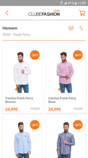 Clubefashion screenshot