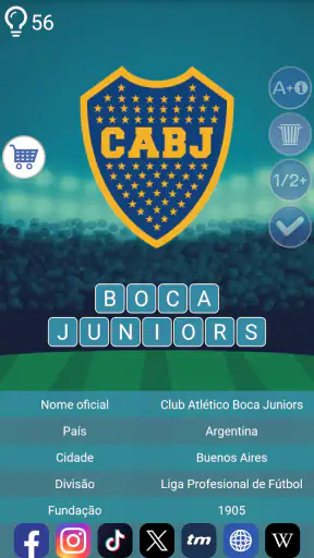 Clubes de Futebol Logo Quiz screenshot