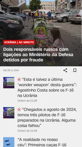 CNN Portugal screenshot
