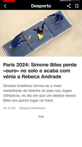 CNN Portugal screenshot