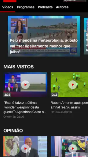 CNN Portugal screenshot