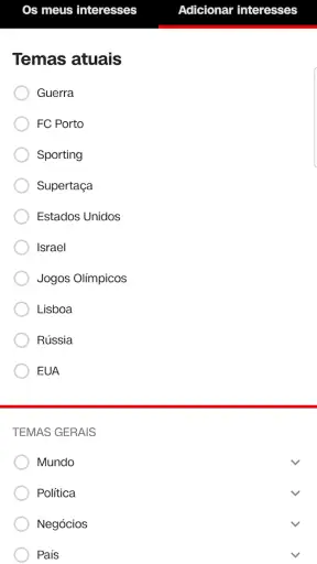 CNN Portugal screenshot