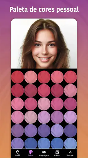 Colorimetria Coloração Pessoal screenshot
