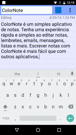 ColorNote Bloco de Notas Lista screenshot