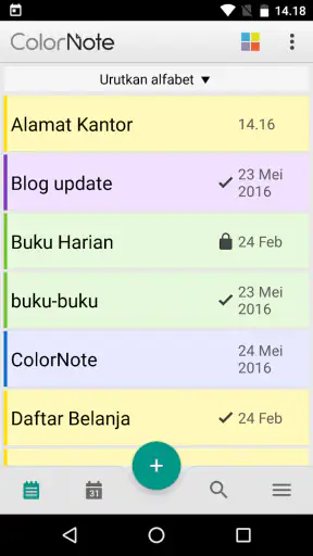 ColorNote Bloco de Notas Lista screenshot
