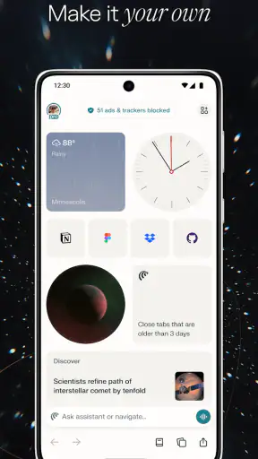 Comet: Navegador com IA screenshot