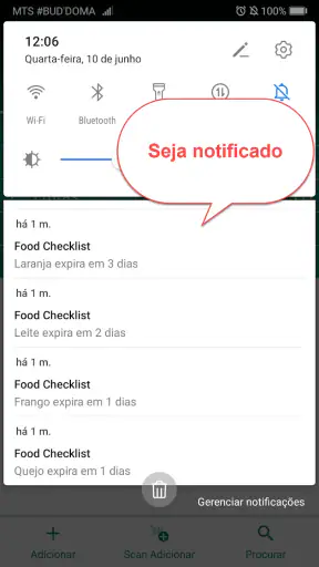 Compras e controle de validade screenshot