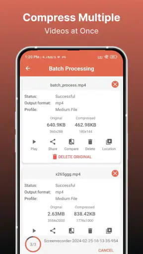 Compressor vídeo - Comprimir screenshot