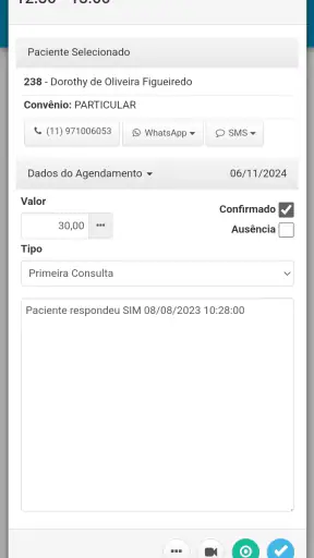 Consultório screenshot