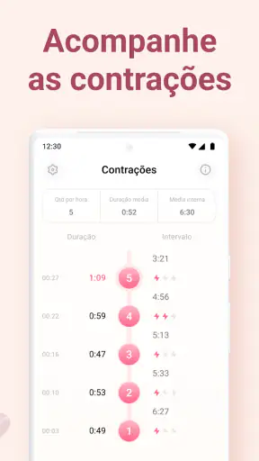 Contador de Contrações+ screenshot