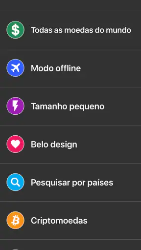 Conversor de Moeda - medidas screenshot