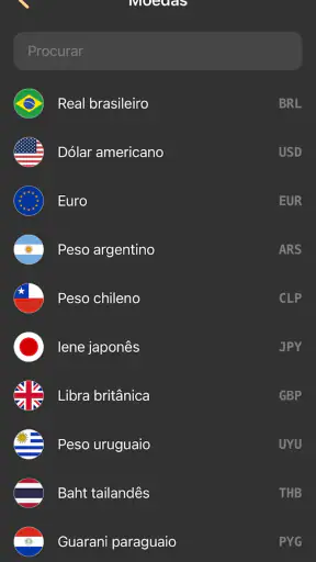 Conversor de Moeda - medidas screenshot