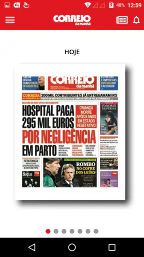 Correio da Manhã screenshot