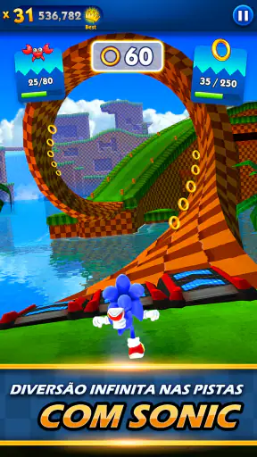 Corrida sem fim Sonic Dash screenshot