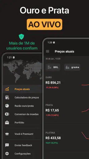 Cotação do ouro screenshot