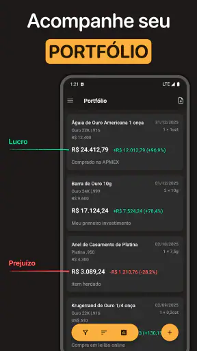 Cotação do ouro screenshot