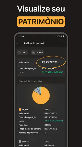 Cotação do ouro screenshot