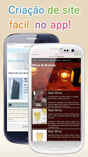 Crayon – Fácil criador de site screenshot