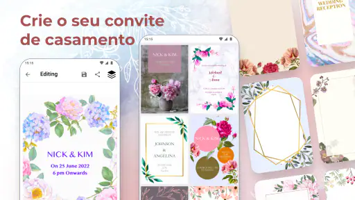 Criador Convite de Casamento screenshot