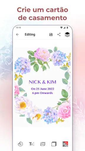 Criador Convite de Casamento screenshot