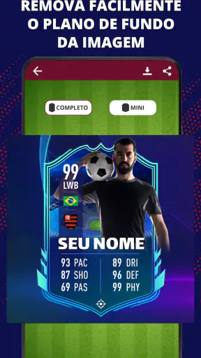 Criador de Cartão de Futebol screenshot