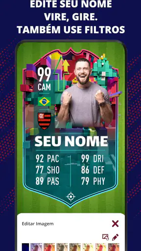 Criador de Cartão de Futebol screenshot