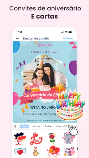 Criador de cartões de convite screenshot