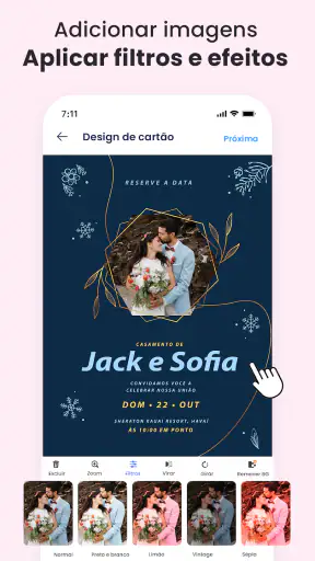 Criador de cartões de convite screenshot